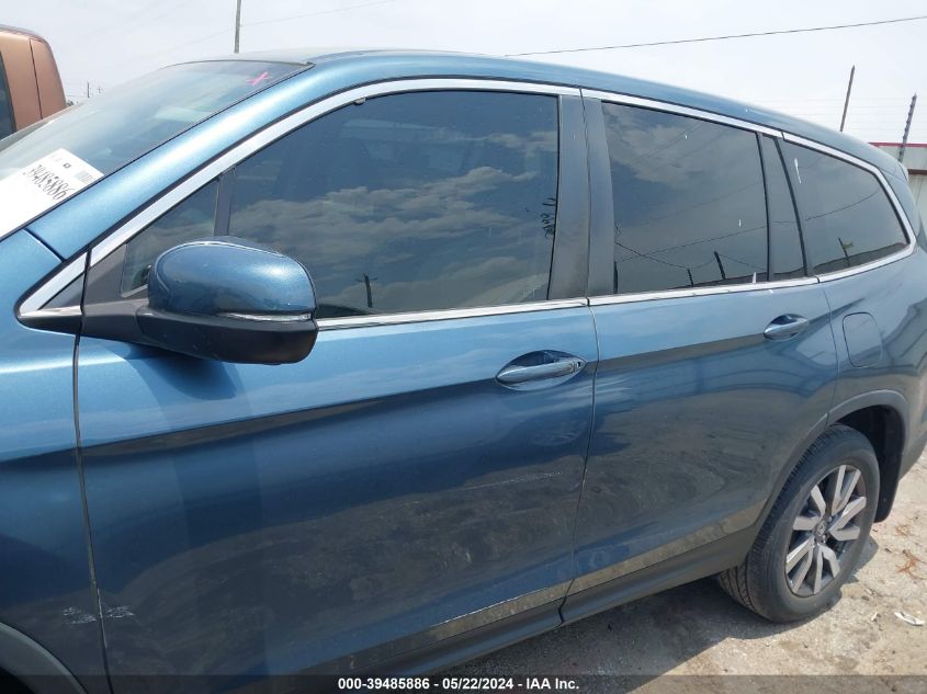 2021 Honda Pilot 2Wd Ex VIN: 5FNYF5H39MB036905 Lot: 39485886