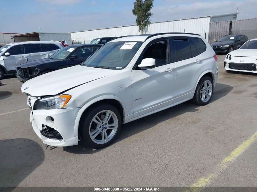 2014 BMW X3 xDrive35I VIN: 5UXWX7C58E0E79105 Lot: 39485938