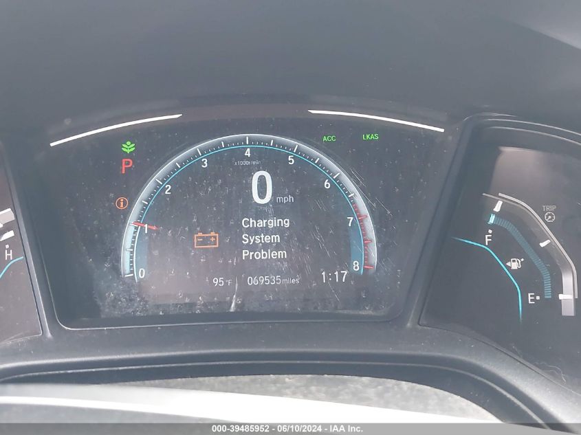 2019 Honda Civic Lx VIN: 2HGFC2F6XKH581399 Lot: 39485952