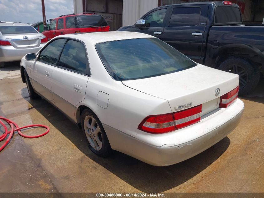 2001 Lexus Es 300 VIN: JT8BF28GX10290610 Lot: 39486006