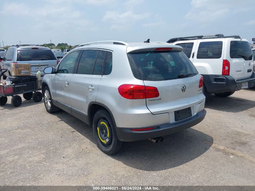 2012 Volkswagen Tiguan Se VIN: WVGAV7AX9CW556878 Lot: 39486021