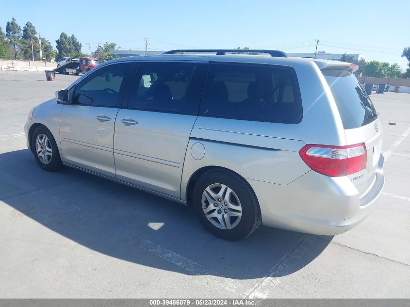 2007 Honda Odyssey Ex-L VIN: 5FNRL38637B440895 Lot: 39486079