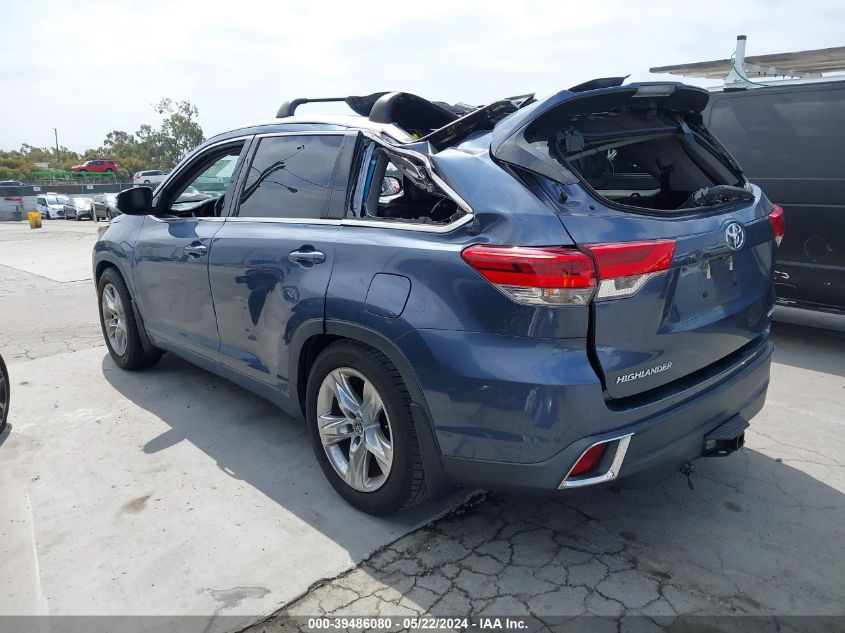 2019 Toyota Highlander Limited VIN: 5TDYZRFH3KS298229 Lot: 39486080