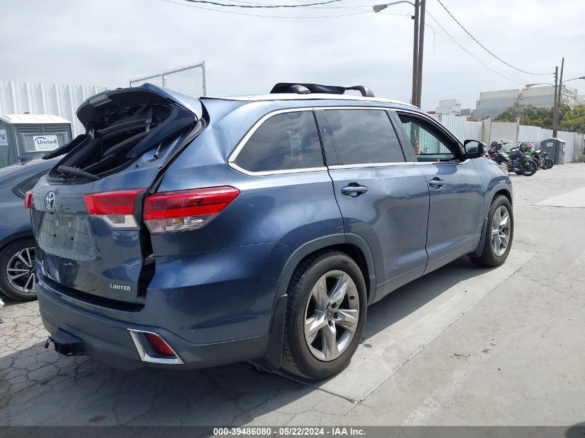 2019 Toyota Highlander Limited VIN: 5TDYZRFH3KS298229 Lot: 39486080