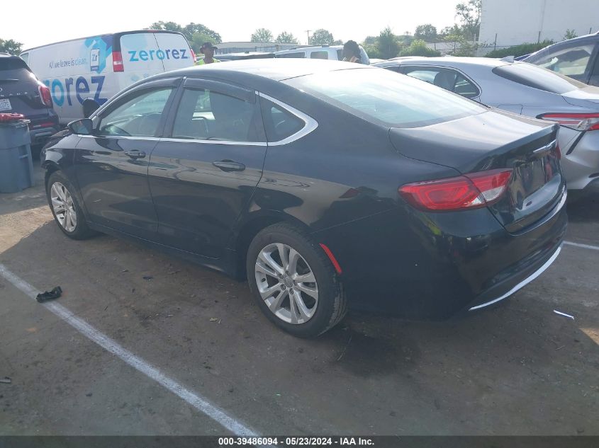 2015 Chrysler 200 Limited VIN: 1C3CCCAB9FN502513 Lot: 39486094