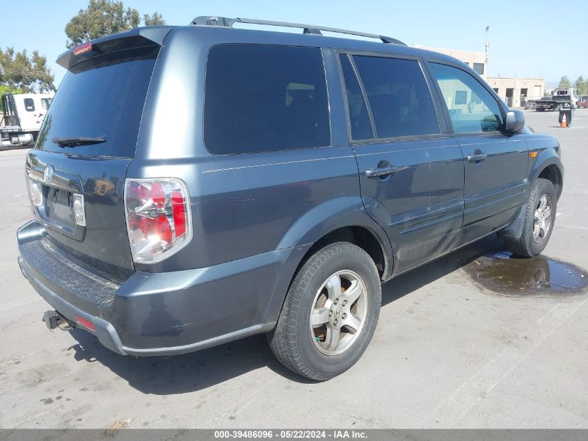 2006 Honda Pilot Ex-L VIN: 5FNYF28696B040447 Lot: 39486096