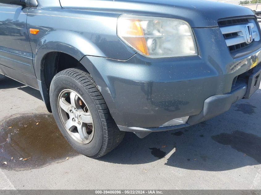 2006 Honda Pilot Ex-L VIN: 5FNYF28696B040447 Lot: 39486096