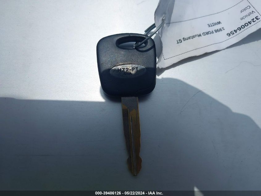 1998 Ford Mustang Gt VIN: 1FAFP45X4WF173258 Lot: 39486126