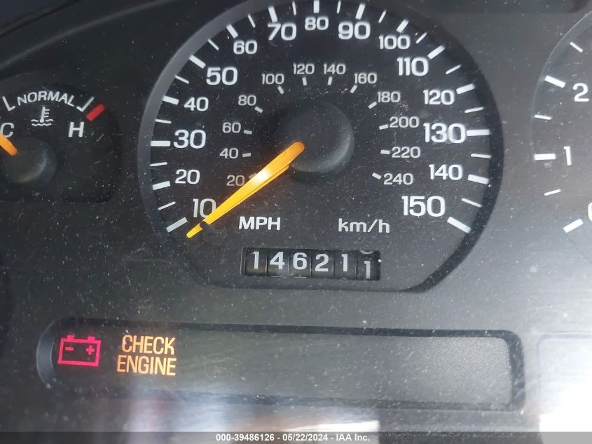 1998 Ford Mustang Gt VIN: 1FAFP45X4WF173258 Lot: 39486126