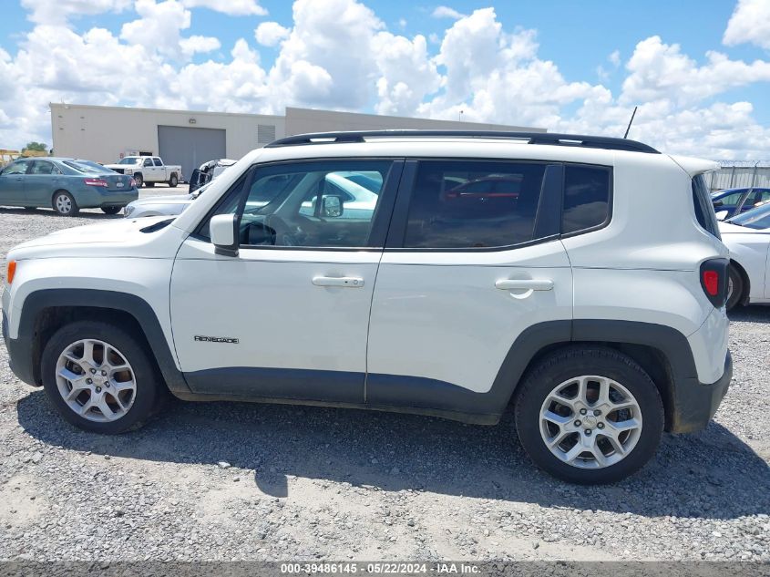 2018 Jeep Renegade Latitude Fwd VIN: ZACCJABB5JPH93581 Lot: 39486145
