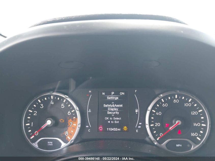 2018 Jeep Renegade Latitude Fwd VIN: ZACCJABB5JPH93581 Lot: 39486145