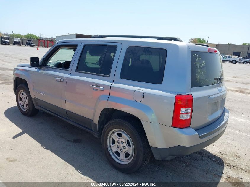 2014 Jeep Patriot Sport VIN: 1C4NJPBB9ED888645 Lot: 39486194