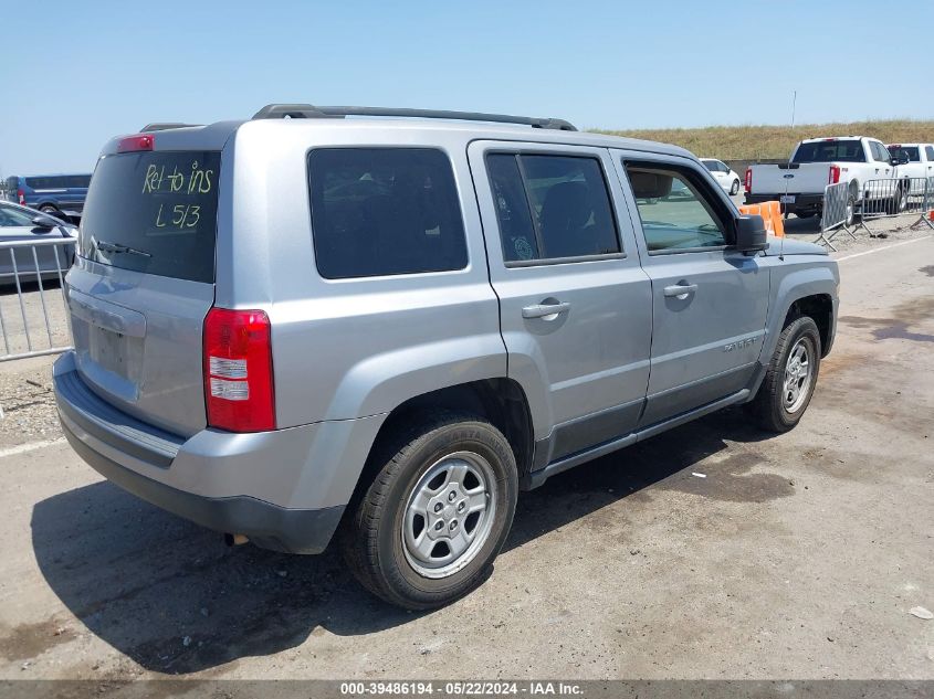 2014 Jeep Patriot Sport VIN: 1C4NJPBB9ED888645 Lot: 39486194