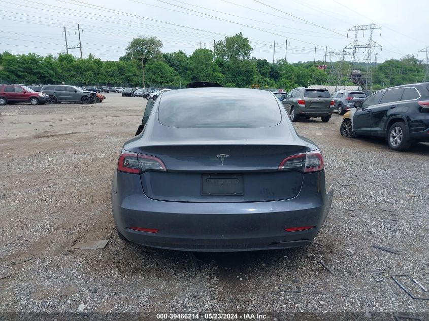 2021 Tesla Model 3 Standard Range Plus Rear-Wheel Drive VIN: 5YJ3E1EA8MF086350 Lot: 39486214