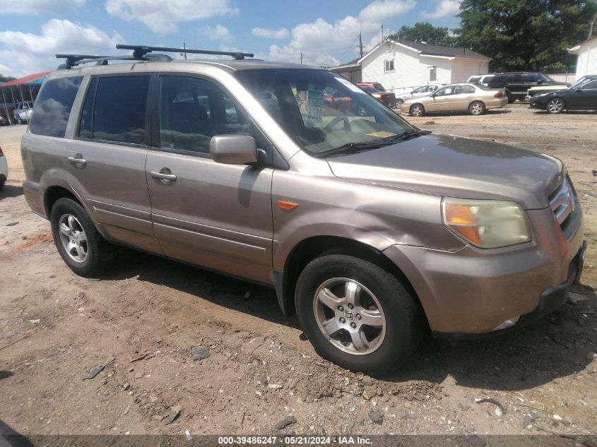 2006 Honda Pilot Ex-L VIN: 5FNYF28536B018838 Lot: 39486247