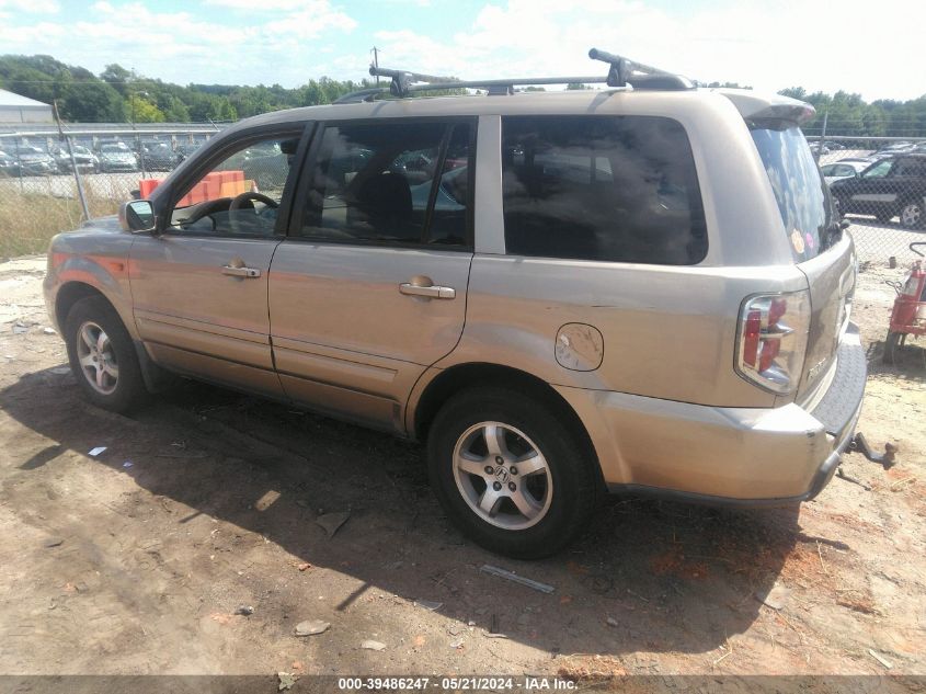 2006 Honda Pilot Ex-L VIN: 5FNYF28536B018838 Lot: 39486247