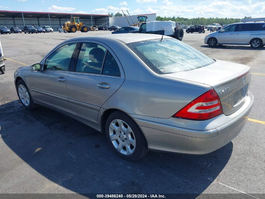 2005 Mercedes-Benz C 240 Luxury 4Matic VIN: WDBRF81J85F628886 Lot: 39486248