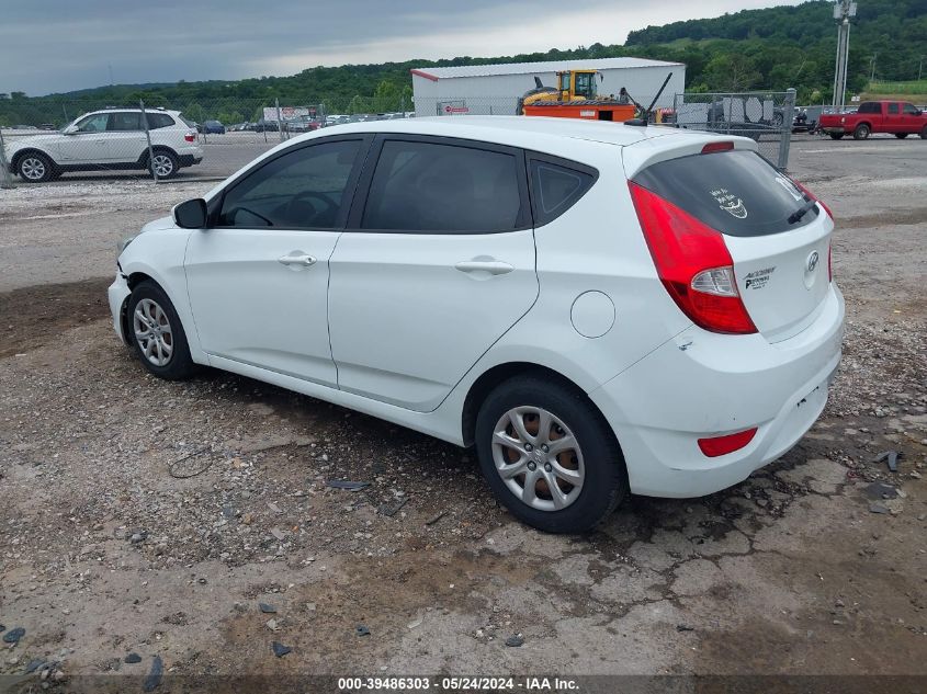 2013 Hyundai Accent Gs VIN: KMHCT5AE9DU130235 Lot: 39486303