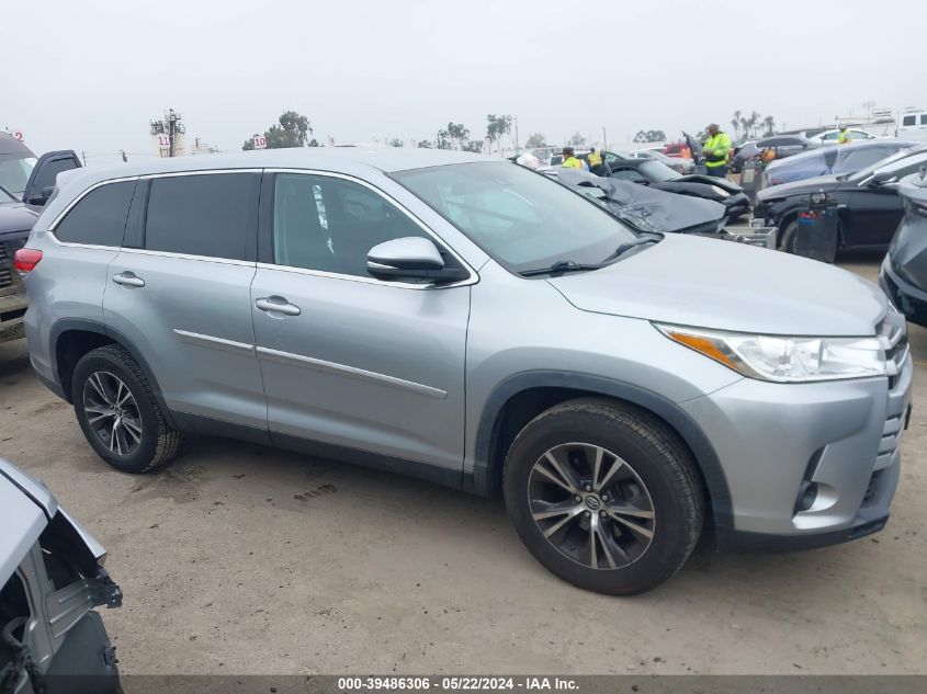 2019 Toyota Highlander Le VIN: 5TDZARFH8KS052224 Lot: 39486306