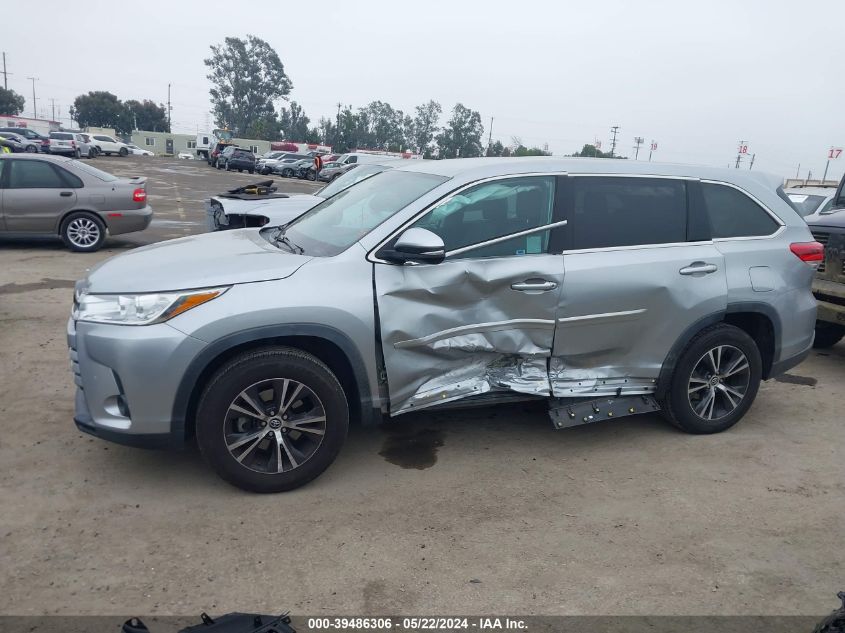 2019 Toyota Highlander Le VIN: 5TDZARFH8KS052224 Lot: 39486306