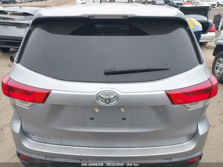 2019 Toyota Highlander Le VIN: 5TDZARFH8KS052224 Lot: 39486306
