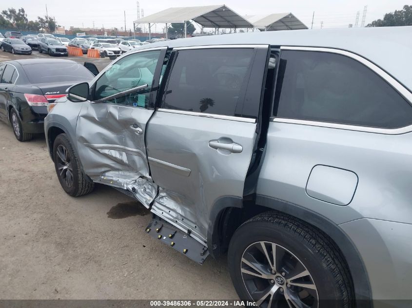 2019 Toyota Highlander Le VIN: 5TDZARFH8KS052224 Lot: 39486306