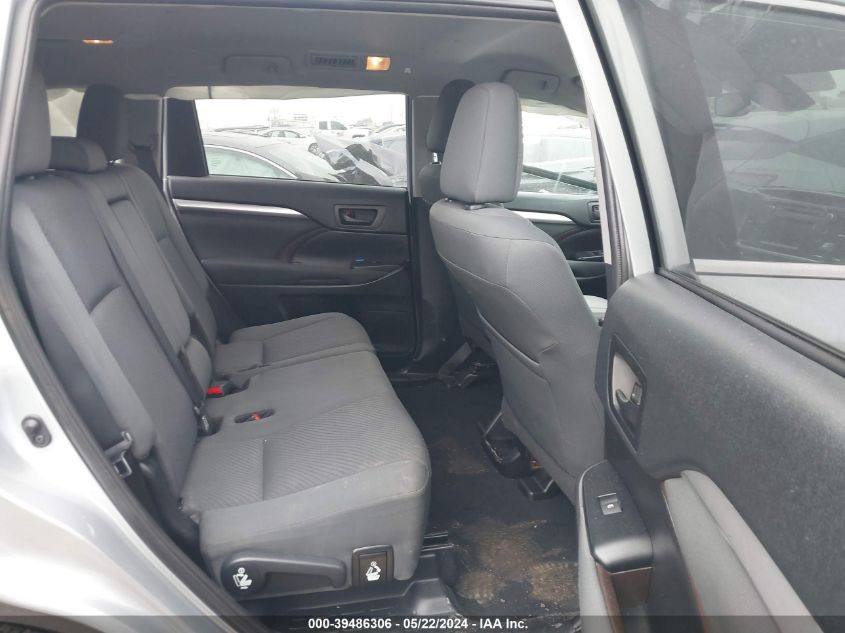 2019 Toyota Highlander Le VIN: 5TDZARFH8KS052224 Lot: 39486306