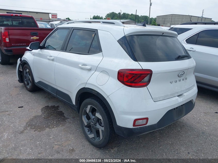 2021 Hyundai Venue Sel VIN: KMHRC8A3XMU129637 Lot: 39486338
