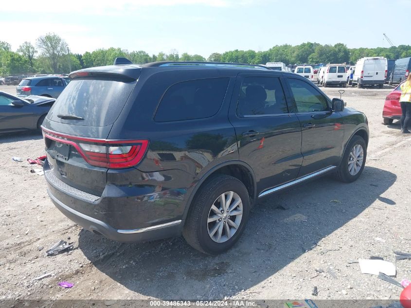 2015 Dodge Durango Sxt VIN: 1C4RDJAG8FC147929 Lot: 39486343