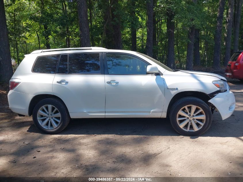 2008 Toyota Highlander Hybrid Limited VIN: JTEEW44A282019742 Lot: 39486357