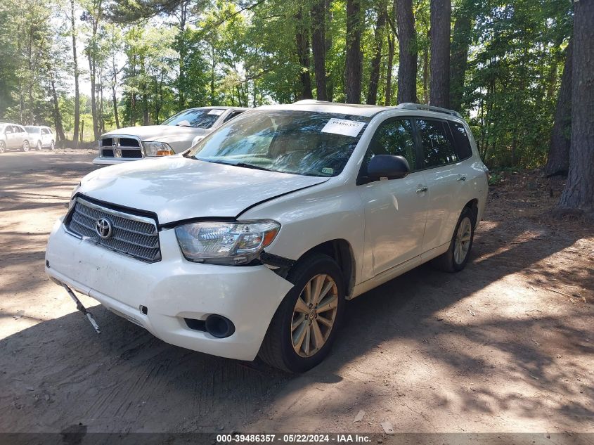 2008 Toyota Highlander Hybrid Limited VIN: JTEEW44A282019742 Lot: 39486357