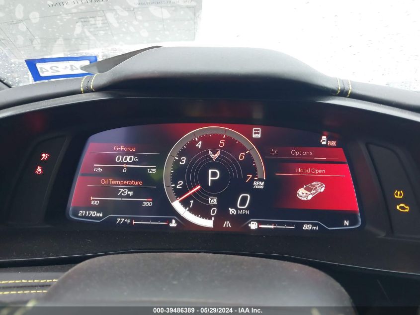2022 Chevrolet Corvette Stingray Rwd 3Lt VIN: 1G1YC2D47N5110467 Lot: 39486389