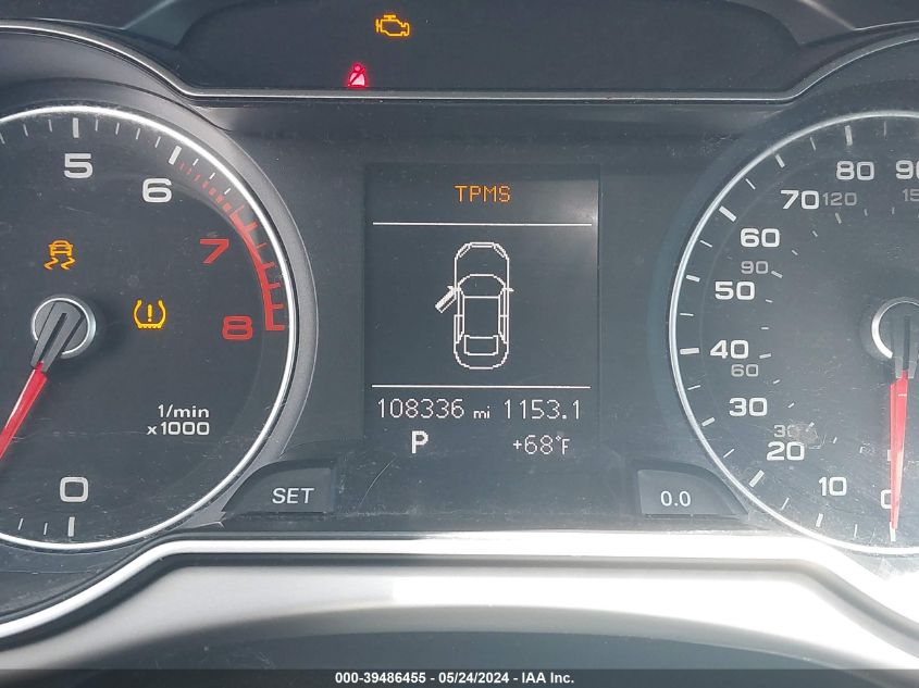 2013 Audi A4 2.0T Premium VIN: WAUAFAFL9DN038861 Lot: 39486455