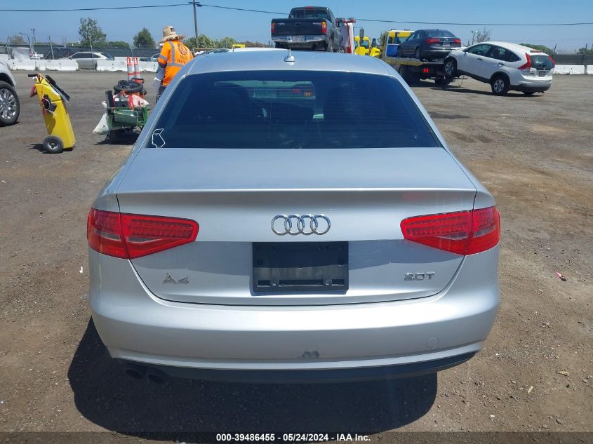 2013 Audi A4 2.0T Premium VIN: WAUAFAFL9DN038861 Lot: 39486455