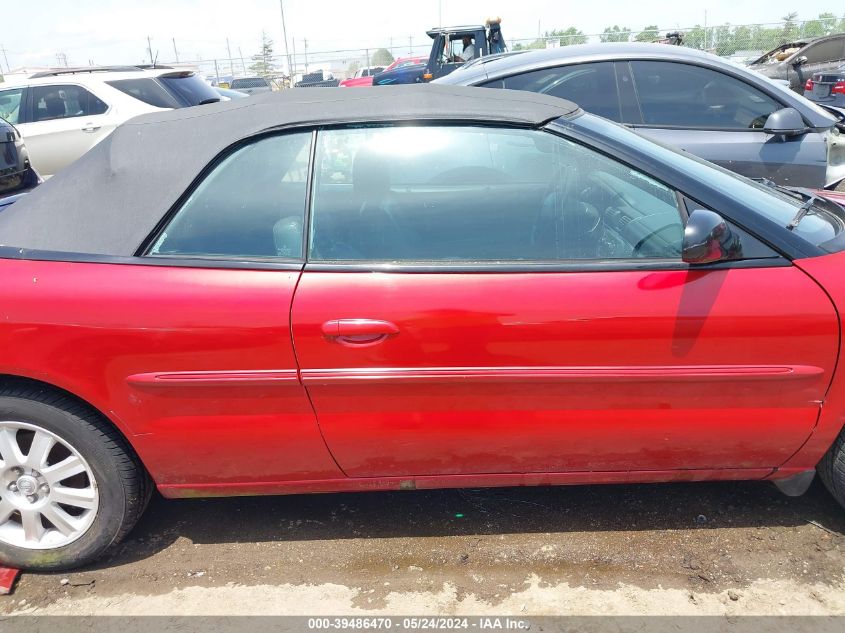 2004 Chrysler Sebring Gtc VIN: 1C3EL75R04N291982 Lot: 39486470