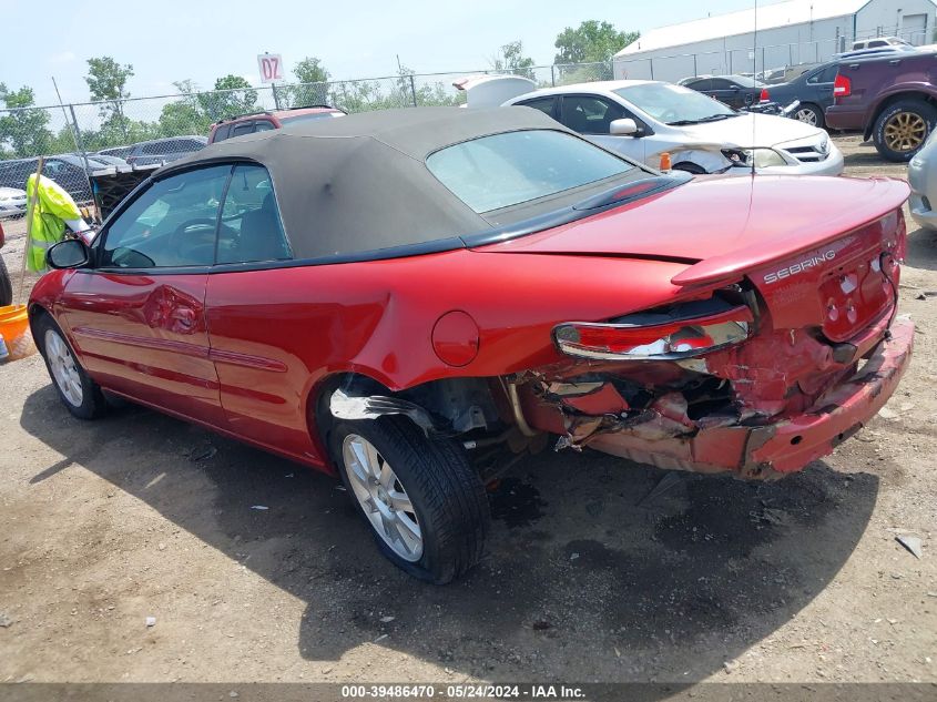 2004 Chrysler Sebring Gtc VIN: 1C3EL75R04N291982 Lot: 39486470