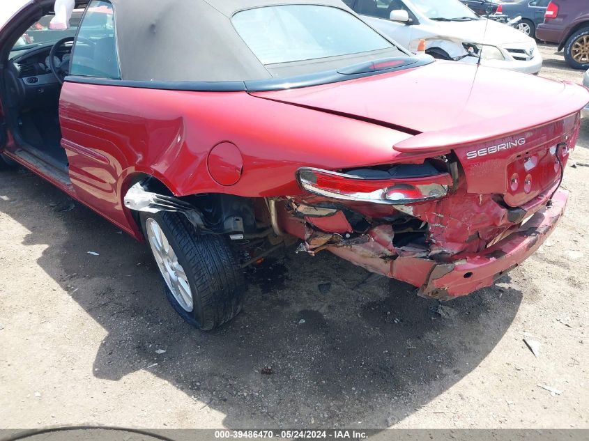 2004 Chrysler Sebring Gtc VIN: 1C3EL75R04N291982 Lot: 39486470