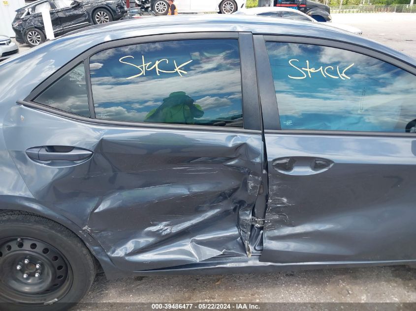 2017 Toyota Corolla Le VIN: 2T1BURHE7HC821826 Lot: 39486477