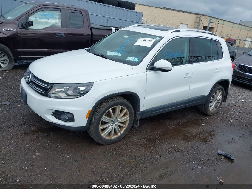 2016 Volkswagen Tiguan Se VIN: WVGBV7AX0GW615374 Lot: 39486482