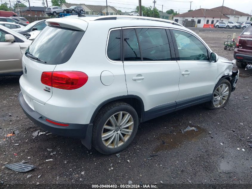 2016 Volkswagen Tiguan Se VIN: WVGBV7AX0GW615374 Lot: 39486482