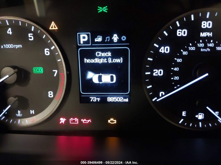 2017 Hyundai Sonata VIN: 5NPE24AF2HH573510 Lot: 39486499