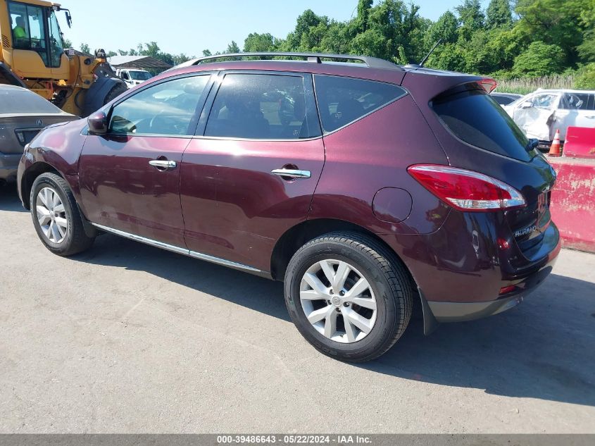 2013 Nissan Murano Sv VIN: JN8AZ1MW6DW322390 Lot: 39486643