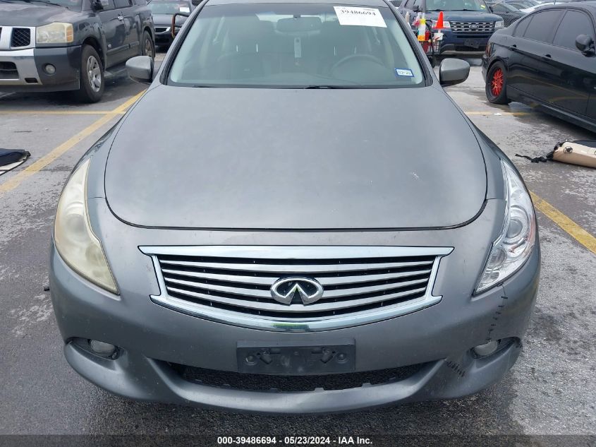 2011 Infiniti G25 Journey VIN: JN1DV6AP1BM601174 Lot: 39486694