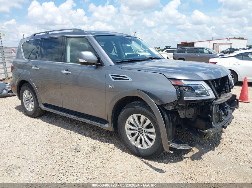 2022 Nissan Armada Sv 4Wd VIN: JN8AY2AD6N9678060 Lot: 39486728