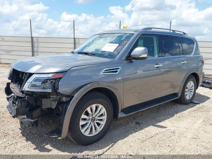 2022 Nissan Armada Sv 4Wd VIN: JN8AY2AD6N9678060 Lot: 39486728