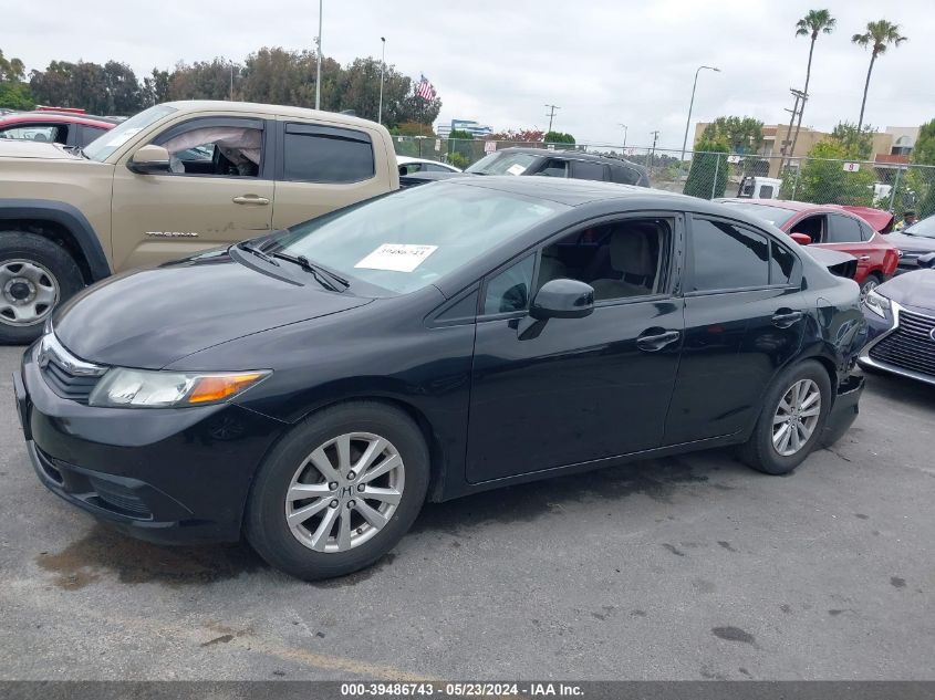 2012 Honda Civic Ex VIN: 19XFB2F83CE331177 Lot: 39486743