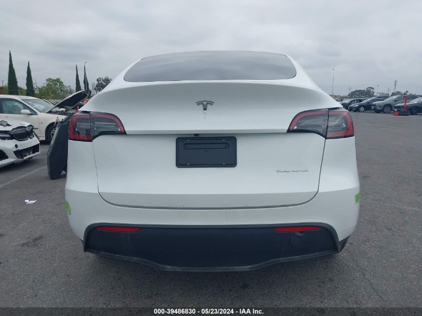 2023 Tesla Model Y Awd/Long Range Dual Motor All-Wheel Drive VIN: 7SAYGDEE6PF628914 Lot: 39486830