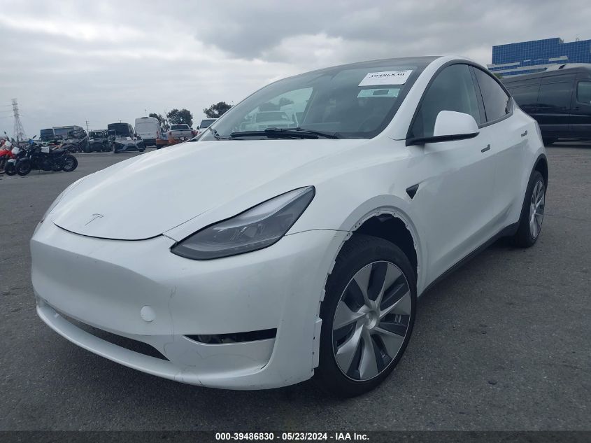 2023 Tesla Model Y Awd/Long Range Dual Motor All-Wheel Drive VIN: 7SAYGDEE6PF628914 Lot: 39486830