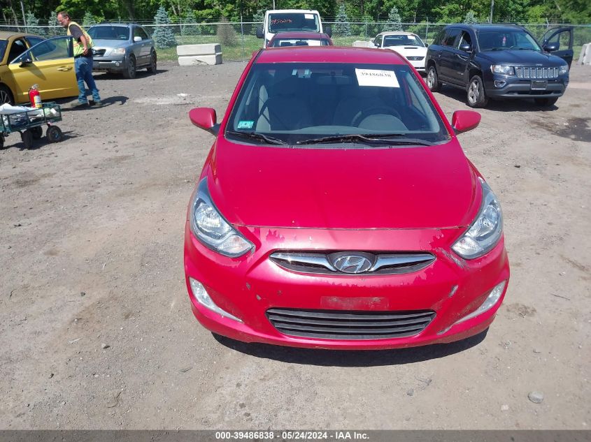 2012 Hyundai Accent Gls VIN: KMHCU4AE0CU241990 Lot: 39486838