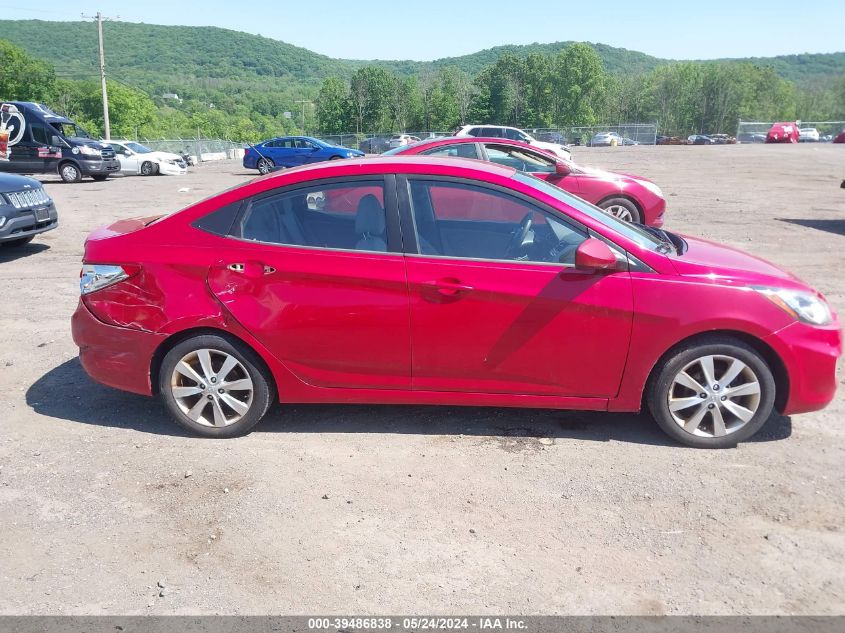 2012 Hyundai Accent Gls VIN: KMHCU4AE0CU241990 Lot: 39486838